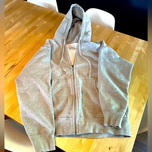Muttonhead cabin zip hoodie men grey made in Canada